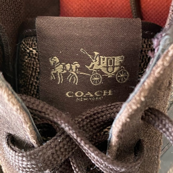 Coach Ivy Sz 6.5 Leather & Suede Fashion Sneakers - Picture 11 of 13